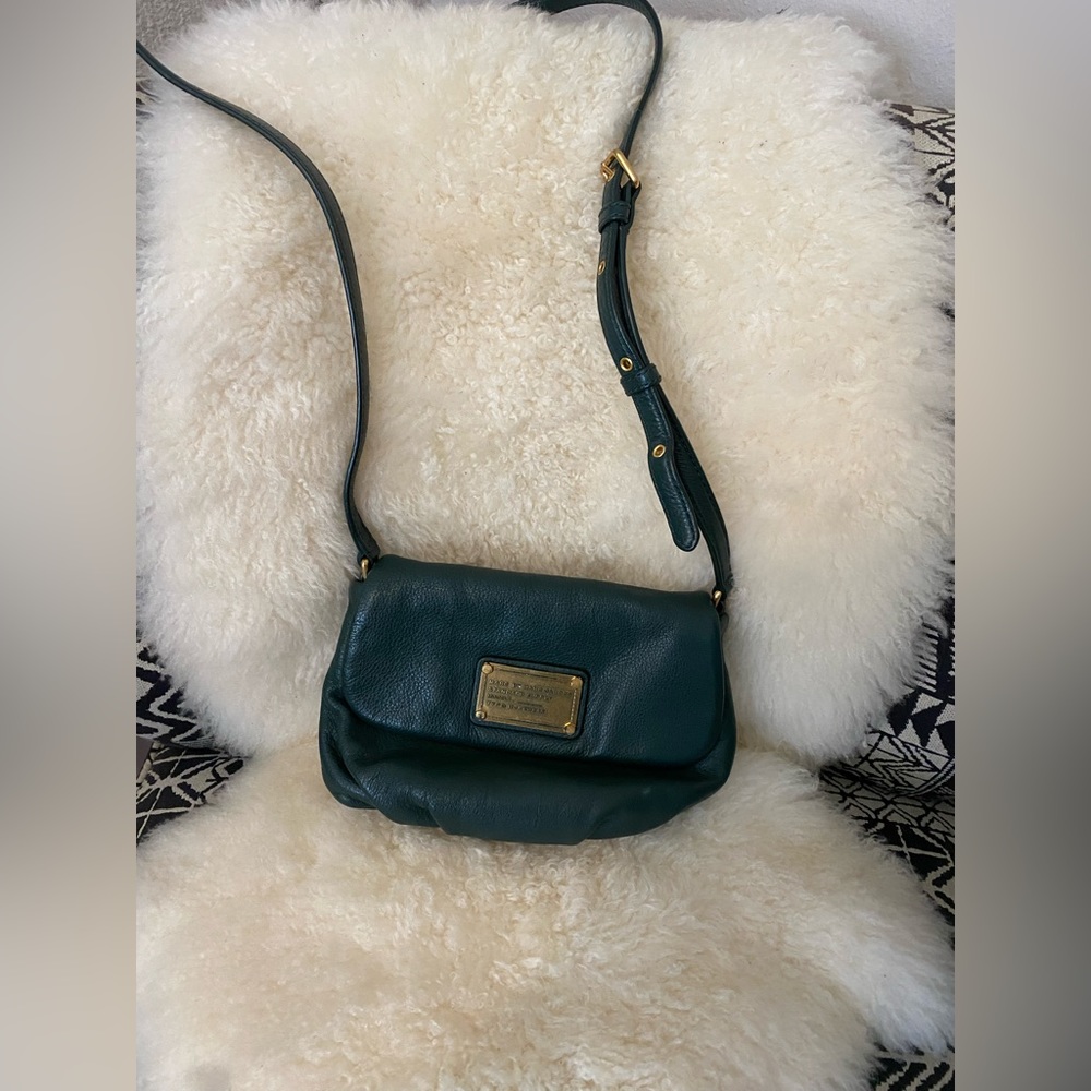 Marc Jacobs Saddle Purse Forest Green